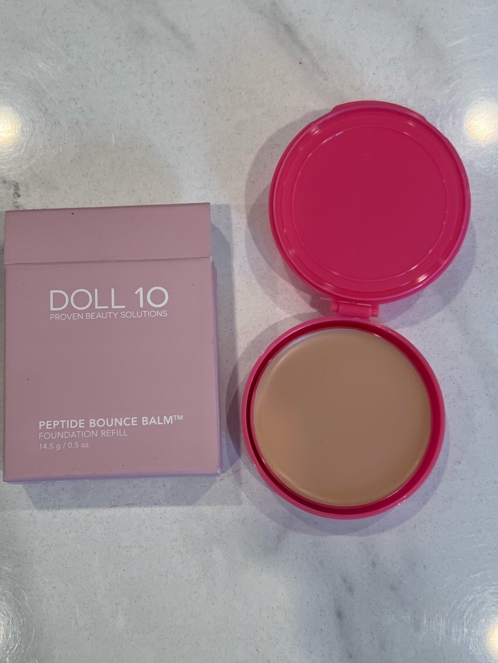 DOLL 10 PEPTIDE BOUNCE BALM FOUNDATION SHADE FAIR/LIGHT 0.5 oz. Refill